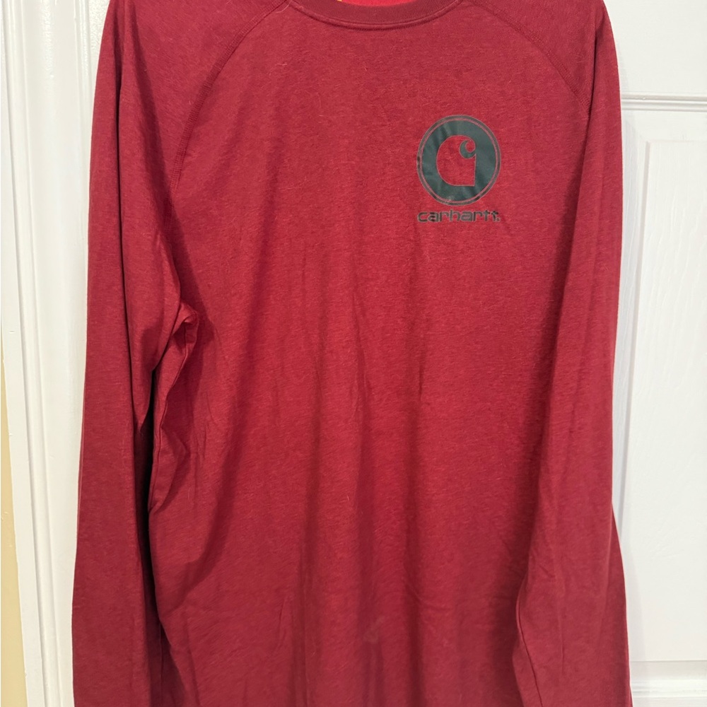 Carhartt Men's Red Long Sleeve Shirt